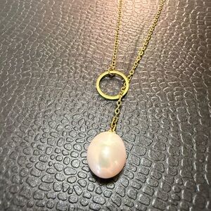 Pearl and Gold Adjustable Necklace/Choker